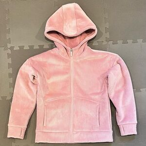 Zella Dusty Rose Kids Courderoy/ Faux Fur Hoodie